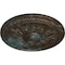 Ekena Millwork Kirke Ceiling Medallion (Fits Canopies up to 3 3/4"), 15 3/4"OD x 5/8"P, Bronze Blue Patina CM16KIBBS - alternate 4